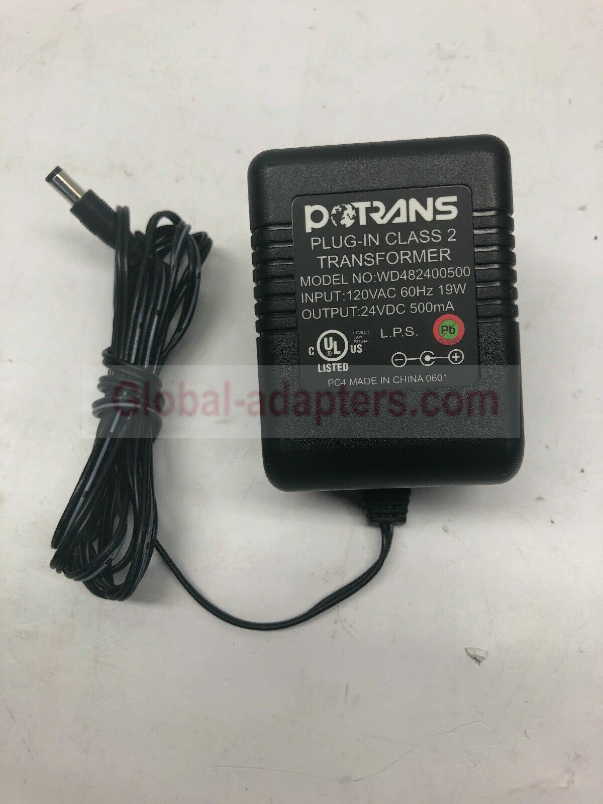 New 24V 500mA Potrans WD482400500 Class 2 Transformer Power Supply Ac Adapter - Click Image to Close